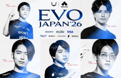 REJECT、EVO Japan 2026に格闘ゲーム部門9選手が出場